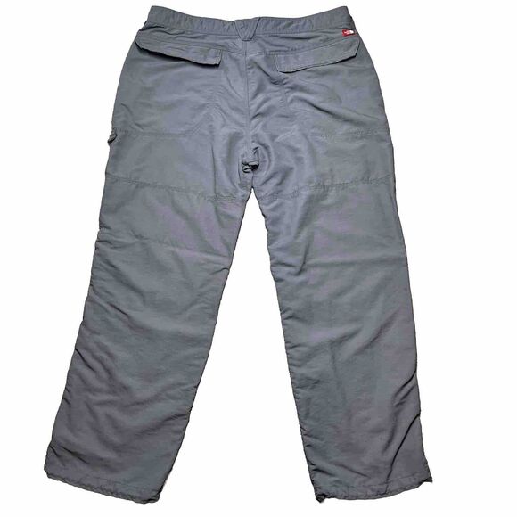 The North Face Mens Grey Nylon Hiking Trail Pants Sz 40 Pockets Drawstring Ankle - Picture 8 of 13